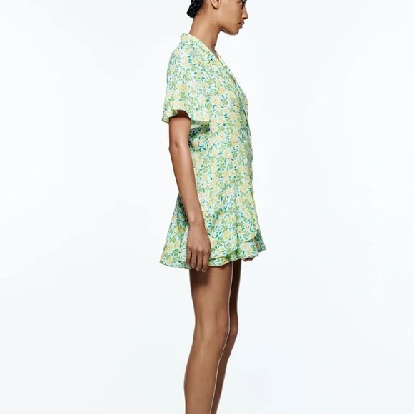 Zara floral print jumpsuit / dress - Picture 4 of 5